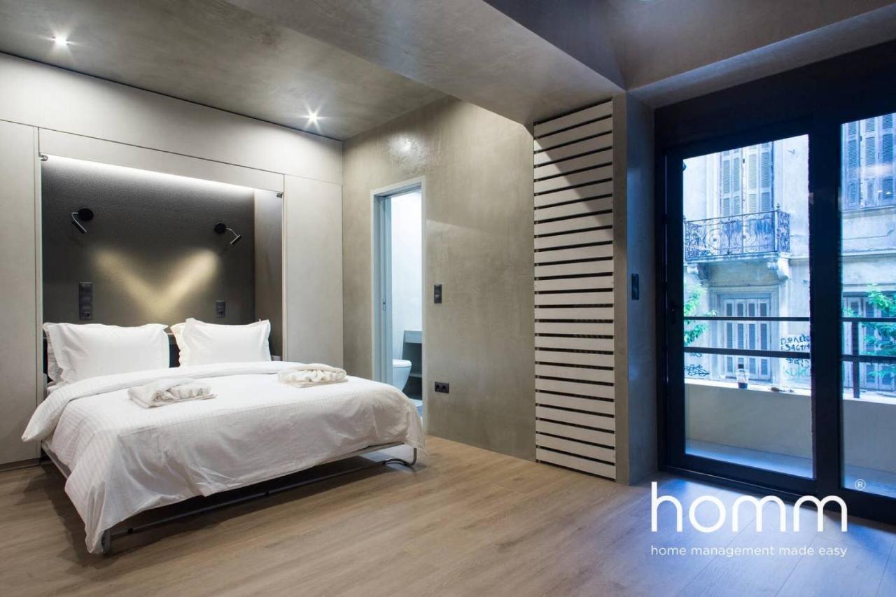 Unique Urban Homm Studio In Piraeus, Alkiviadou Apartment Luaran gambar