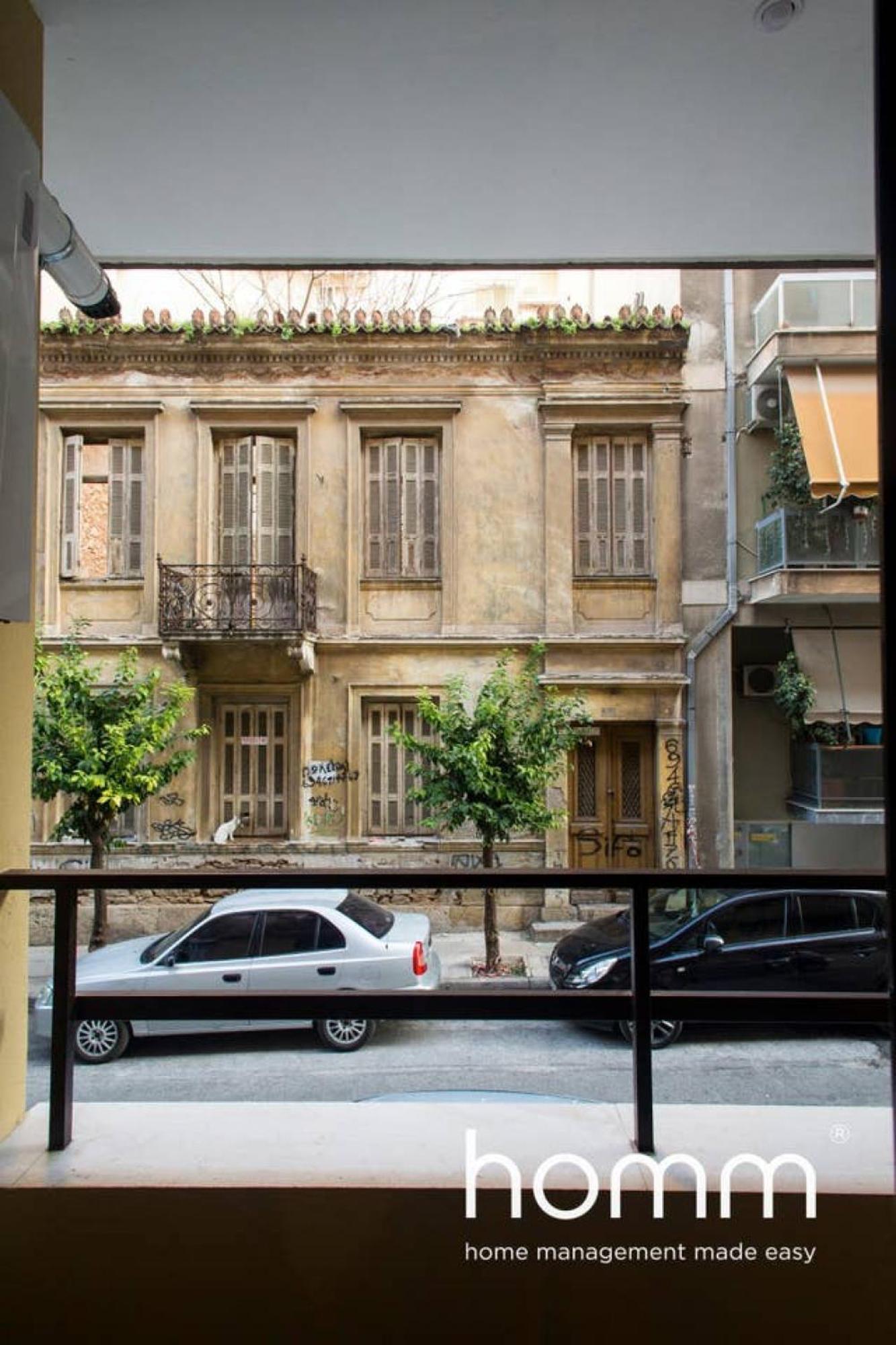 Unique Urban Homm Studio In Piraeus, Alkiviadou Apartment Luaran gambar
